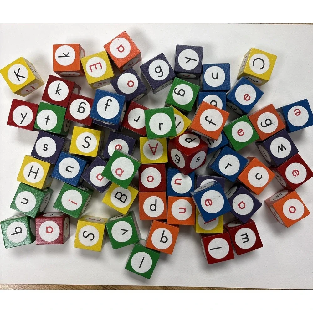 Alphabet Cube Game Education Teaching Phonics